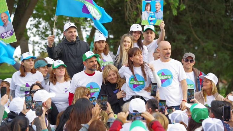 Los candidatos Julieta Corroza, Juan Luis 