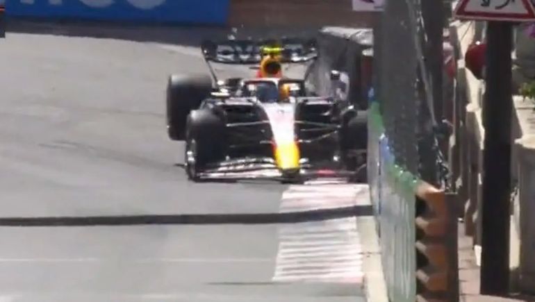 Checo Pérez sufrió un terrible choque en Mónaco.