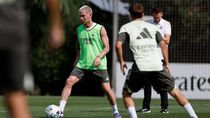 la felicidad de franco mastantuono tras completar su primer entrenamiento con el real madrid