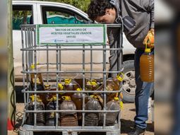 recolectaron mil litros de aceite en la confluencia: lo transformaran en biodiesel