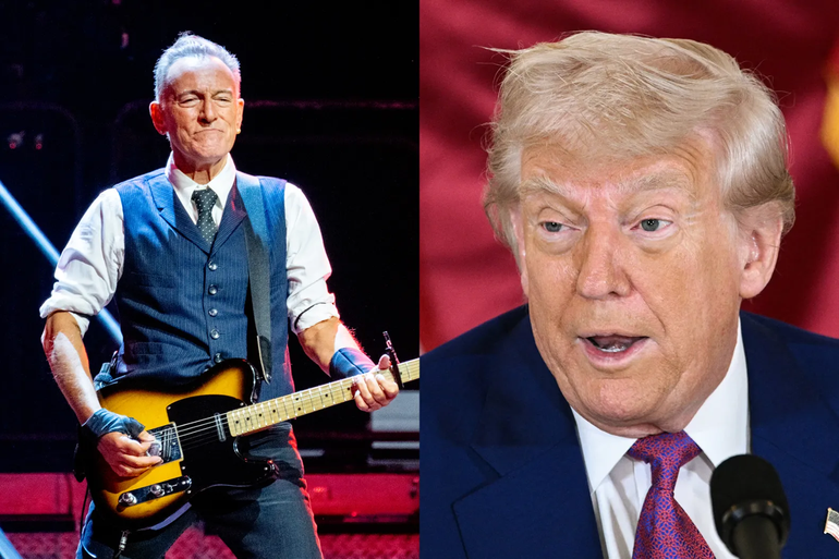 Bruce Springsteen, one of those indicated by Donald Trump by 