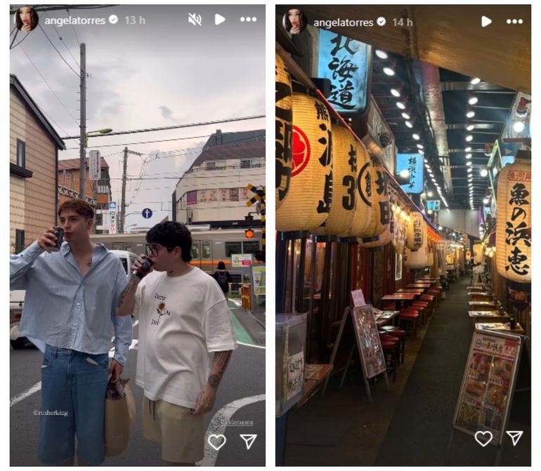 Las vacaciones de Ángela Torres y Rusherking Las vacaciones de Ángela Torres y Rusherking