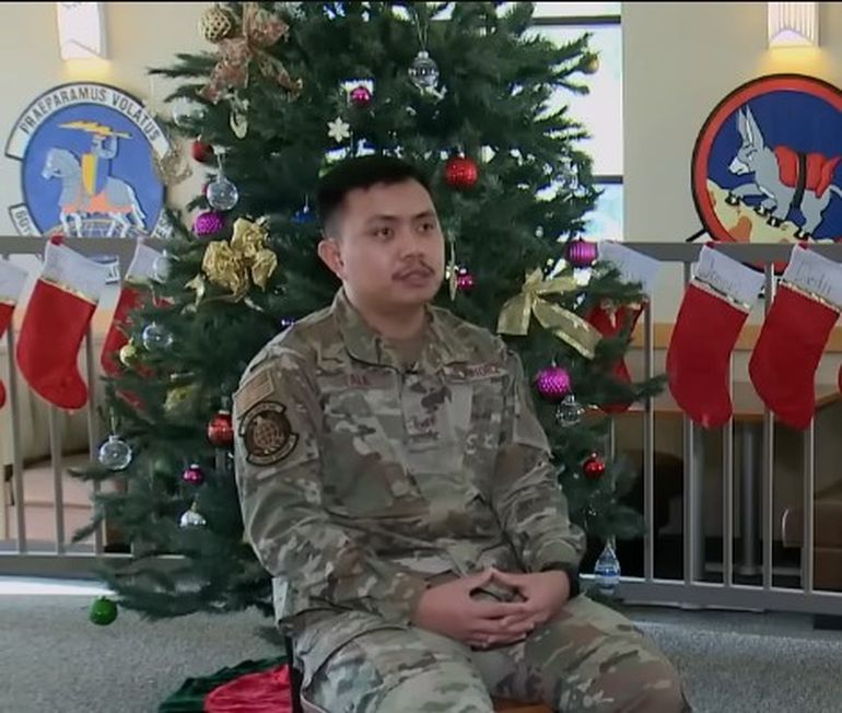 Un sargento de la Fuerza Aérea que viajaba detrás de la camioneta accidentada fue clave para el rescate. Un sargento de la Fuerza Aérea que viajaba detrás de la camioneta accidentada fue clave para el rescate.