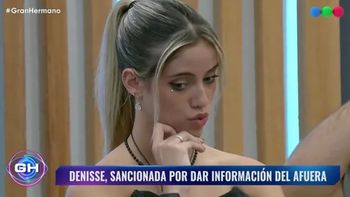 gran hermano inflexible: dura sancion a denisse por hablar del afuera gran hermano inflexible: dura sancion a denisse por hablar del afuera