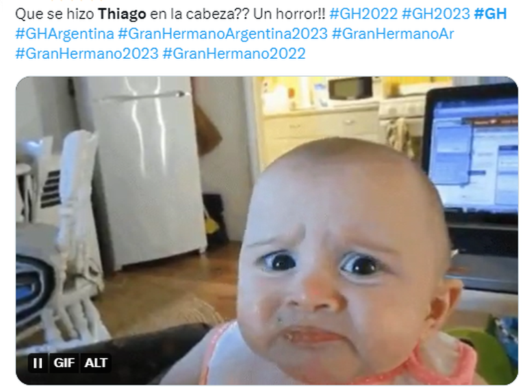 El nuevo look de Thiago no tuvo buena acogida del público.