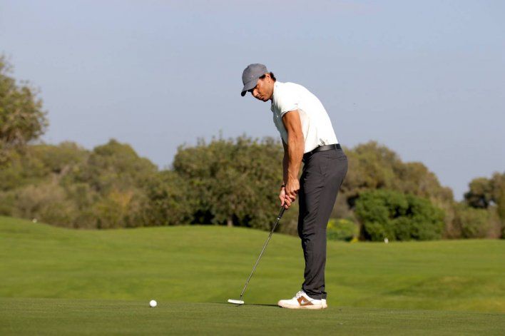 Rafael Nadal ha demostrado ser tan bueno en el golf como en el tenis