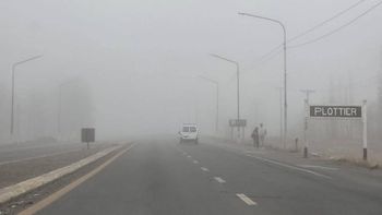 niebla muy densa, el temporal de nieve complica la circulacion en rutas de neuquen