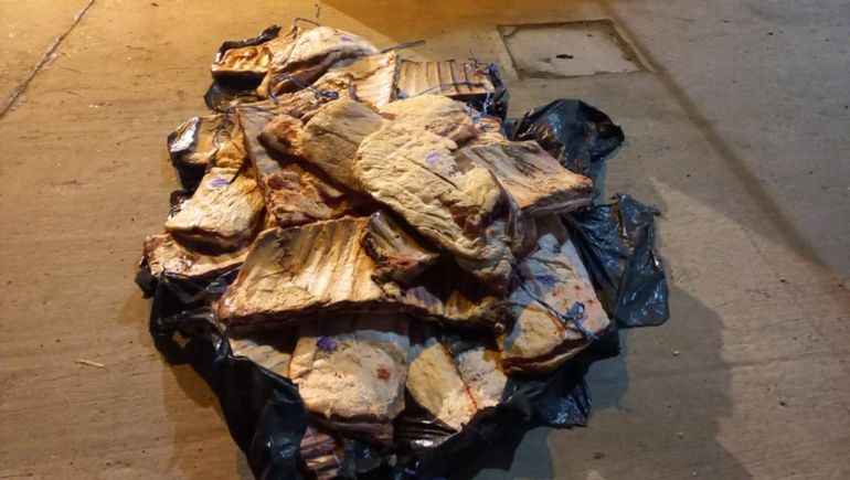 Una caja de herramientas recargada: tenía 200 kilos de carne