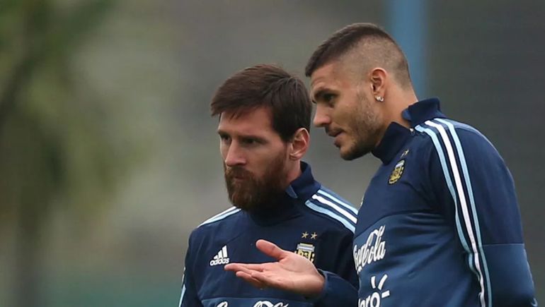 Lionel Messi y Mauro Icardi fueron compañeros en la Selección Argentina y PSG. 