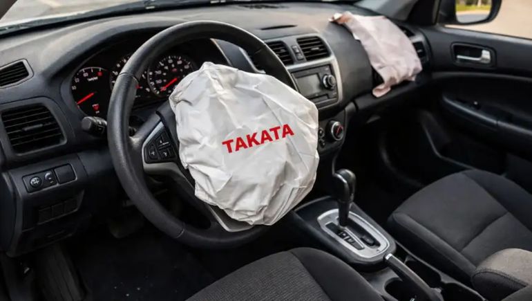 La industria lleva años con llamados a revisión para eliminar los airbags Takata del mercado. La industria lleva años con llamados a revisión para eliminar los airbags Takata del mercado.