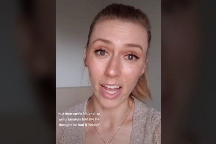 Su novio le dijo que tenía covid-19 y