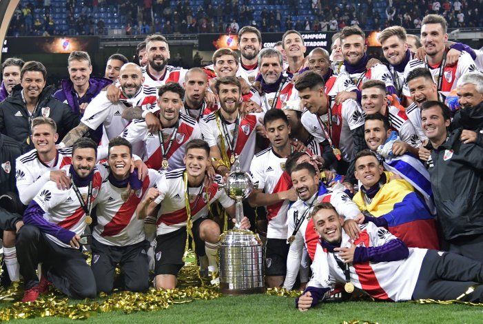 River festeja el séptimo aniversario de la final de Madrid ante Boca.