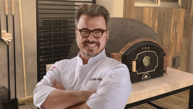 En el restaurante del chef italiano