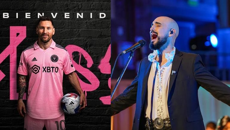Por qué Abel Pintos no cantó en la presentación de Lionel Messi
