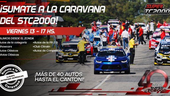 El Súper TC2000 arranca sus festejos con una caravana en San Juan