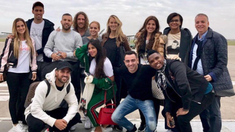 Comenzaron a llegar a Rosario los jugadores del Barcelona