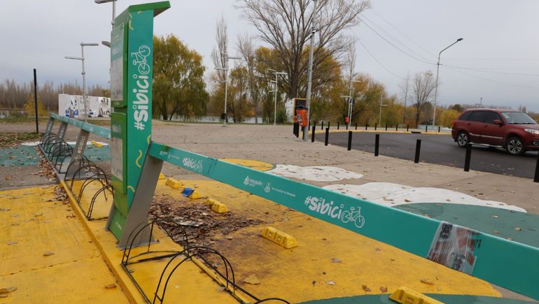 El sistema SiBici se vio vandalizado en el Paseo de la Costa