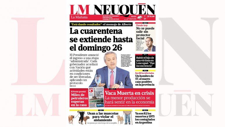 Repasá la edición impresa de este sábado