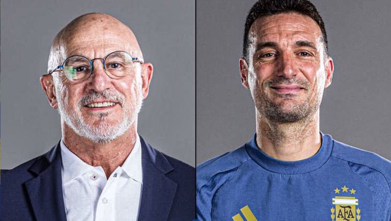 Luis de la Fuente y Lionel Scaloni.