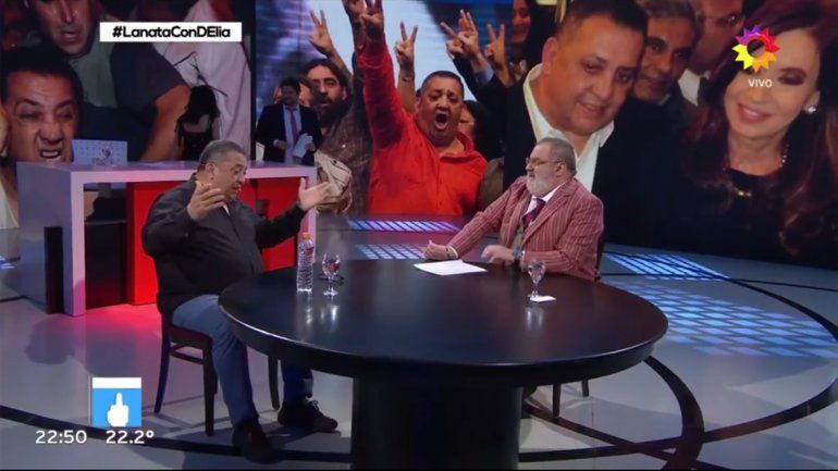 &nbsp;Luis DElía con Lanata en PPT