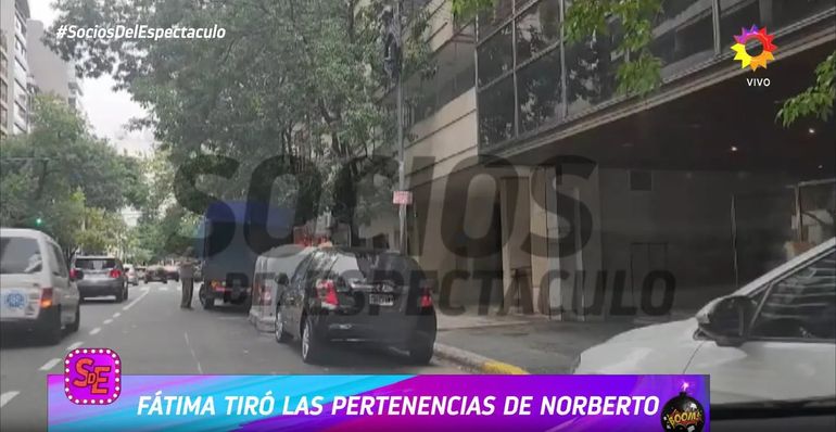 Así tiró Fátima Florez las pertenencias de Roberto Marcos. Así tiró Fátima Florez las pertenencias de Roberto Marcos. 