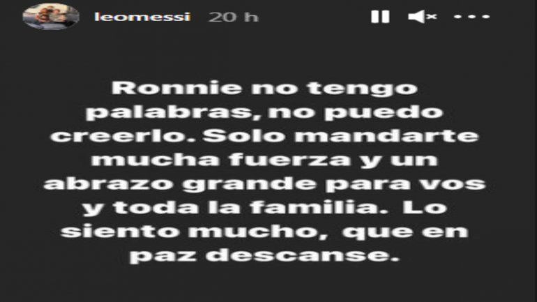 Mirá el sentido mensaje que envió Messi a Ronaldinho