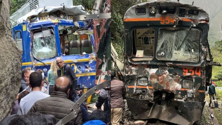 El choque de dos trenes turísticos en la ruta hacia Machu Picchu dejó una víctima fatal y decenas de heridos en una zona de difícil acceso. El choque de dos trenes turísticos en la ruta hacia Machu Picchu dejó una víctima fatal y decenas de heridos en una zona de difícil acceso.