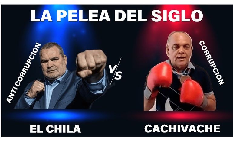 El afiche que subió Chilavert para promocionar la pelea. El afiche que subió Chilavert para promocionar la pelea.