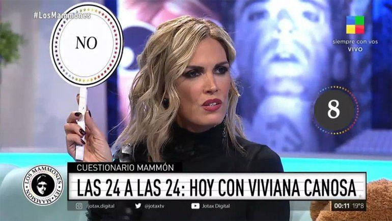 Tras la polémica por M., Canosa se mostró descontracturada con Jey Mammon