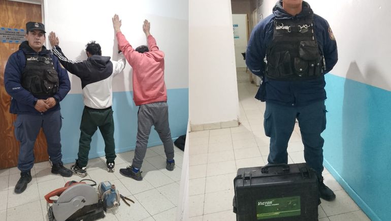 Atraparon a dos ladrones tras robar herramientas de un taller: uno de ellos estaba prófugo