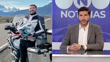 De conductor de TV a la ruta: cumplió su sueño y viajó en moto al glaciar Perito Moreno