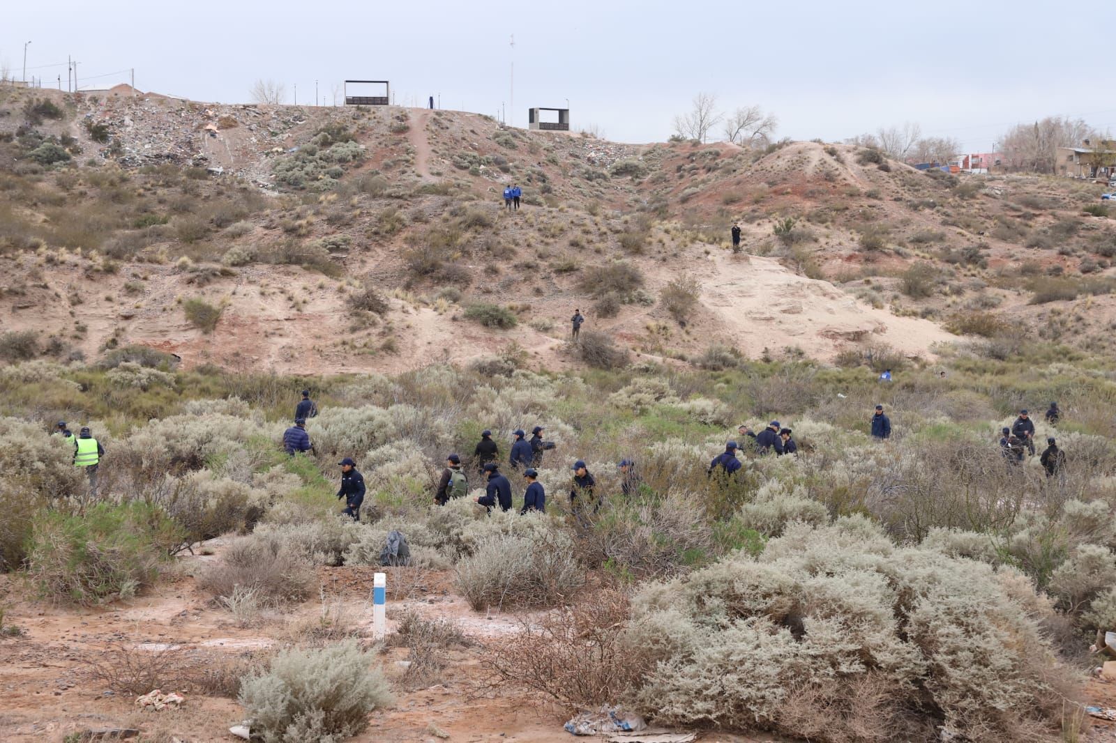 Búsqueda de Luciana: operativo de rastrillaje en el Cañadón de las Cabras