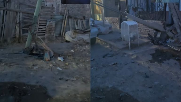 Chocó contra un nicho de gas y un poste, ocasionó una pérdida y debieron evacuar a familias