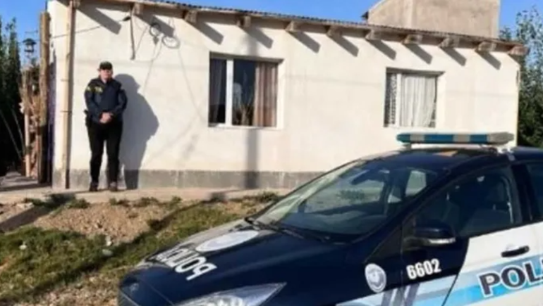 La casa de Chubut donde Marta Caucamán vivía con su hijo y el jubilado al que