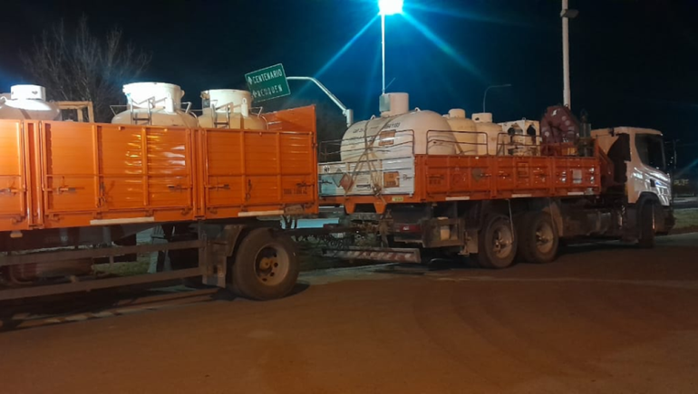 La carga del camión tenía&nbsp; un derrame de mercaptano / Foto Gentileza Bomberos Centenario