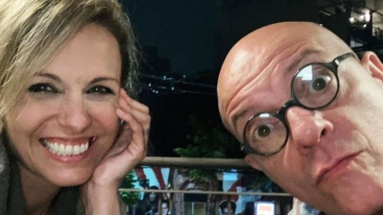 Denise Dumas y Campi, su marido.