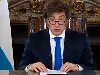 El presidente Javier Milei habló en cadena nacional defendiendo el programa económico. 