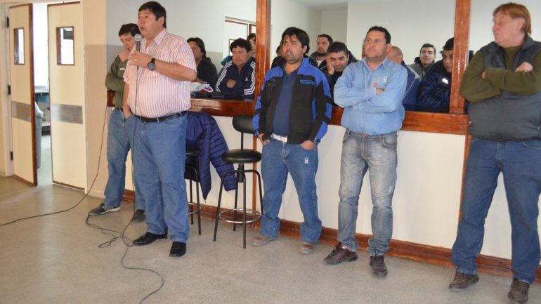 El intendente Rucci llevó tranquilidad a los trabajadores de OPS.