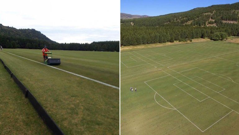 Los cancheros de River trabajaron en San Martín