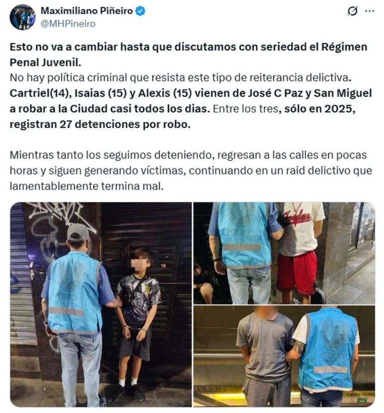 La reiteración de hechos protagonizados por menores expuso los límites del sistema penal juvenil vigente en la Ciudad. La reiteración de hechos protagonizados por menores expuso los límites del sistema penal juvenil vigente en la Ciudad.