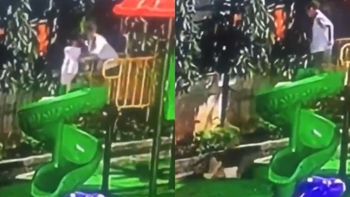 Así cayó la nena que sufrió lesiones tras ser empujada por otro menor desde lo alto de un tobogán em Vietnam. Así cayó la nena que sufrió lesiones tras ser empujada por otro menor desde lo alto de un tobogán em Vietnam.
