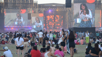 Ángela Leiva hizo bailar a la Fiesta de la Confluencia 2025 / Foto