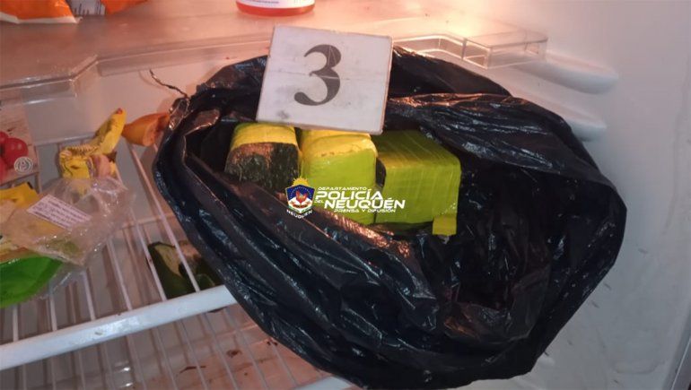 En uno de los allanamientos realizados en Rincón de los Sauces