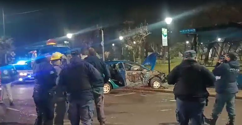 Un fuerte choque ocurrió este jueves en la zona del Parque Central
