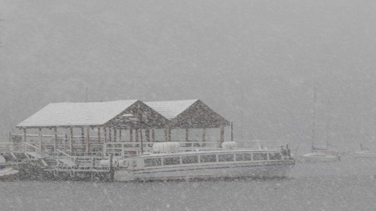 Postales de una mañana nevada en Neuquén