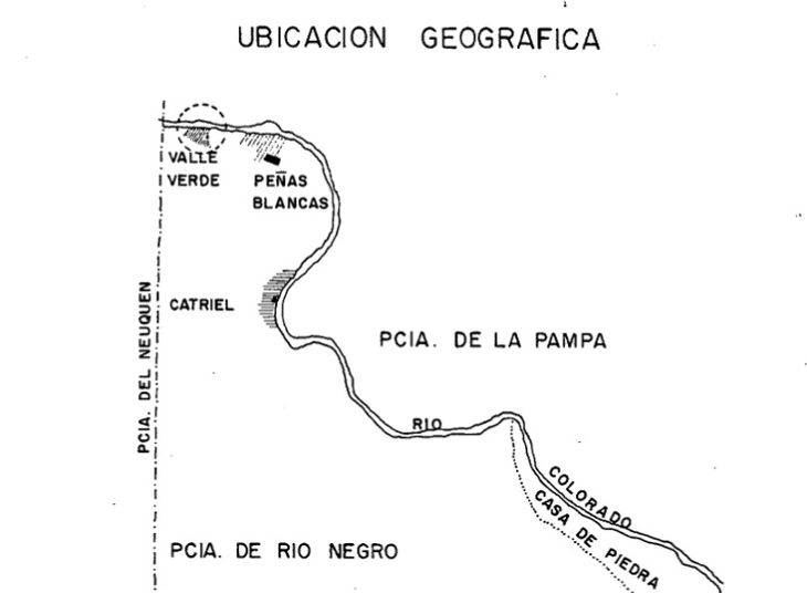 El DPA desde diciembre realiza trabajos para que no deje de ingresar agua para riego en Valle Verde y Peñas Blancas ante la bajante del río Colorado.