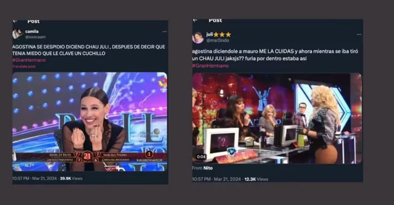 Los mejores memes del reencuentro entre Furia y Agostina en la casa de Gran Hermano Los mejores memes del reencuentro entre Furia y Agostina en la casa de Gran Hermano