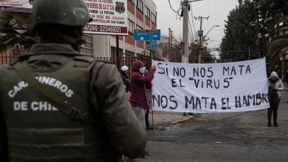 Un muerto en una marcha contra Piñera