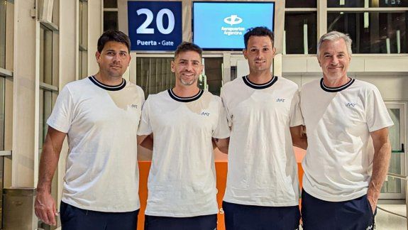 El equipo argentino de Copa Davis ya se encuentra en Corea para los Qualifiers