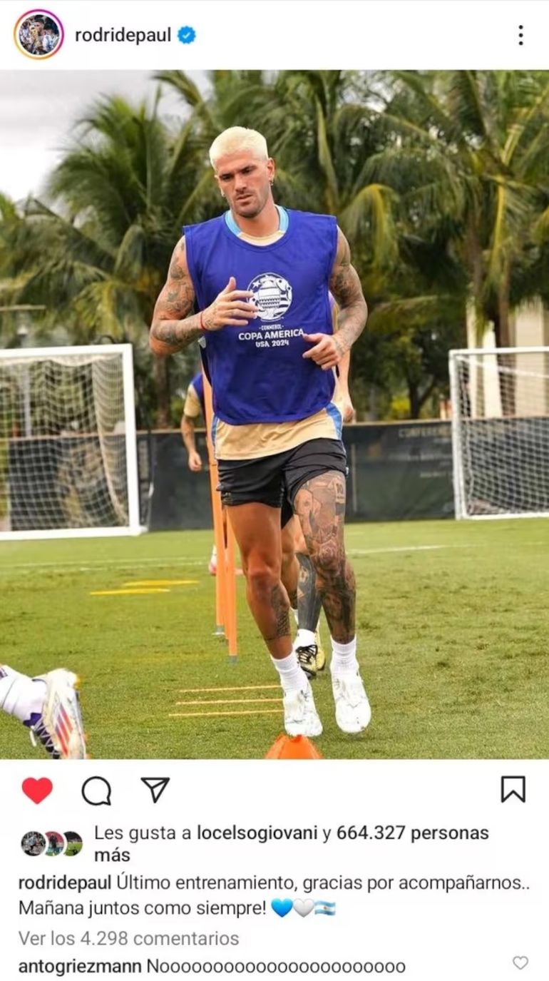 El comentario de Antonie Griezmann El comentario de Antonie Griezmann